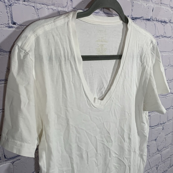 Polo Ralph Lauren Mens V-Neck Short Sleeve Shirt White Size S Minimalist Preppy - Picture 3 of 5